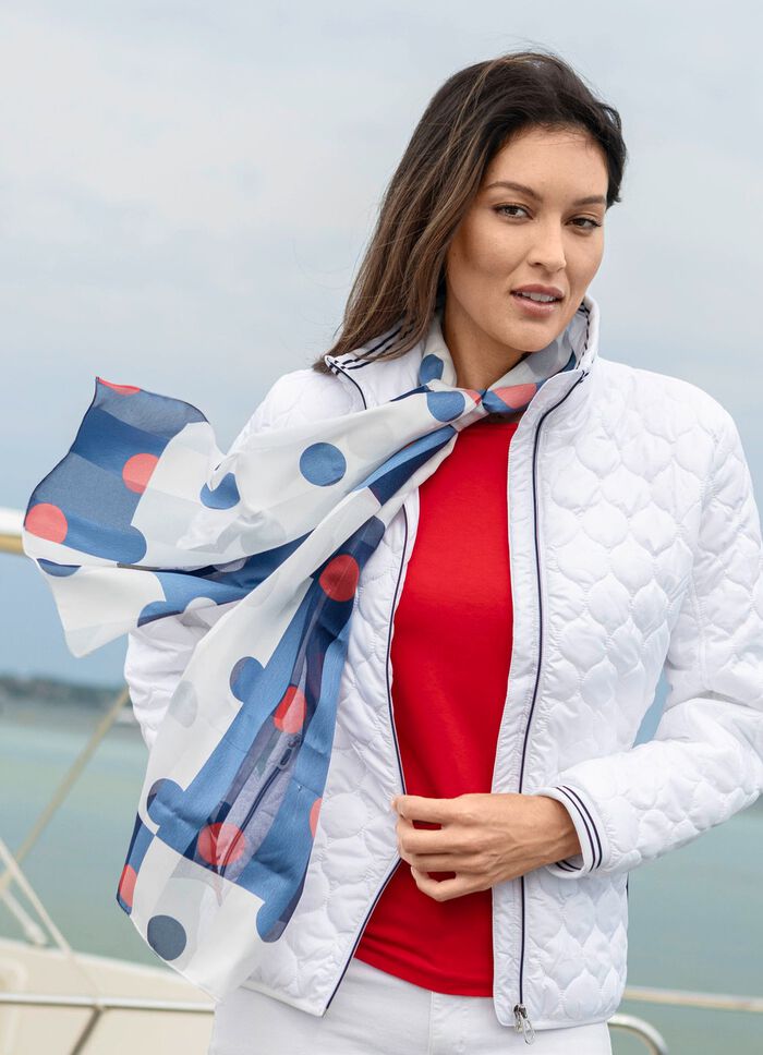 Schal mit Punktedessin 