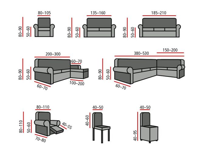 Stretchbezüge mit Fleckschutz BEIGE