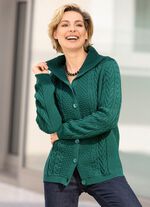 Strickjacke in Strukturmix 