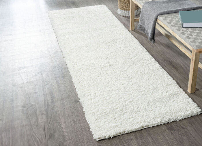 Traumhaft flauschige Brücken und Teppiche in Shaggy-Qualität CREME