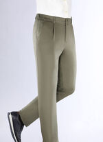 Hose von «Klaus Modelle» mit Gummibund in 3 Farben KHAKI