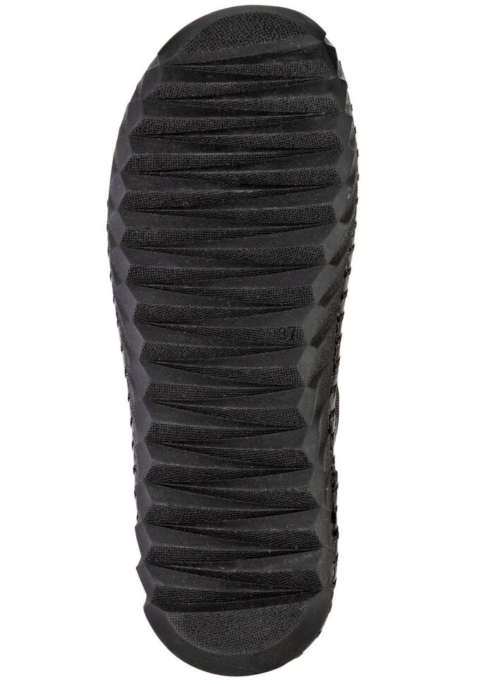 Gemini Schn&uuml;r-Bootie mit pfiffigen, bunten Lederapplikationen SCHWARZ-BUNT