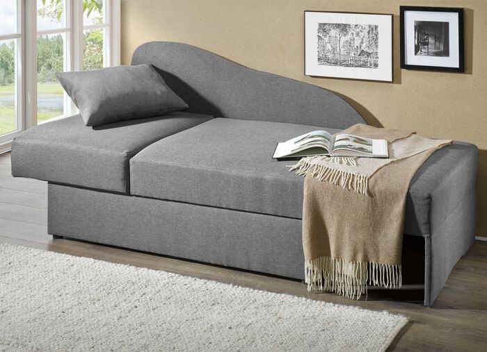Schlafsofa mit Bonnellfederung GRAU