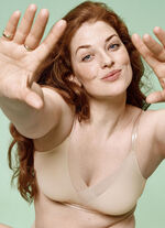 Naturana BH mit elastischen Tülleinsätzen PUDER