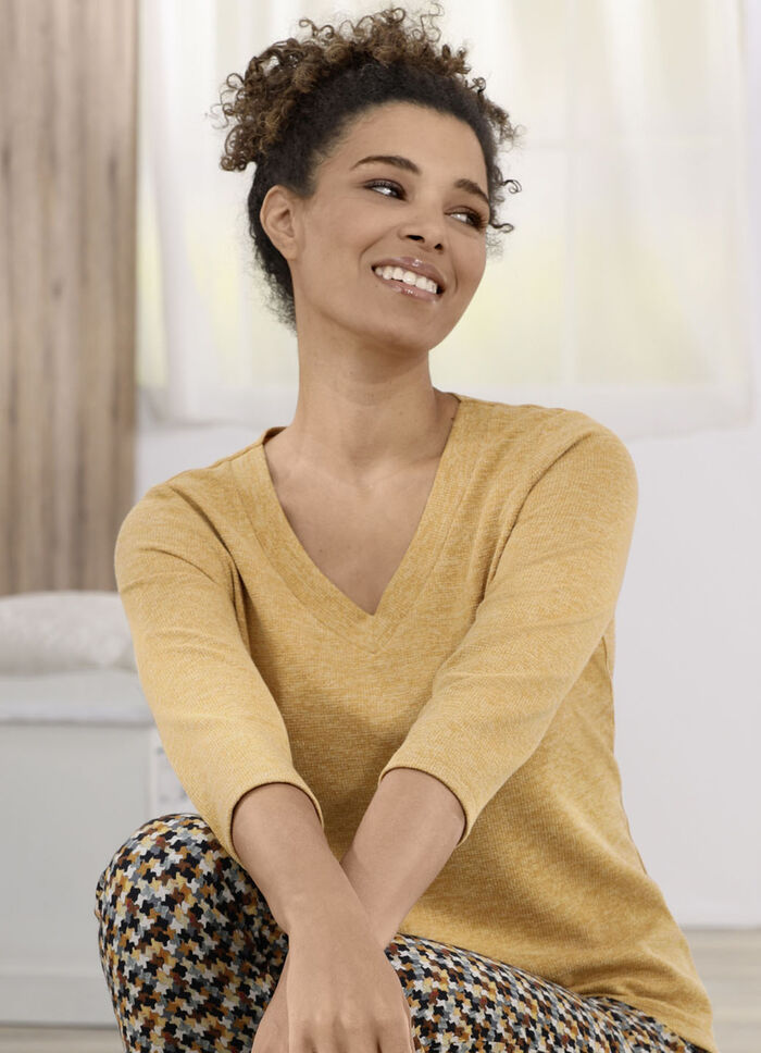 Pullover mit dezentem Glitzer 