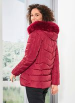 Jacke mit abnehmbarem Kunstpelz-Besatz 