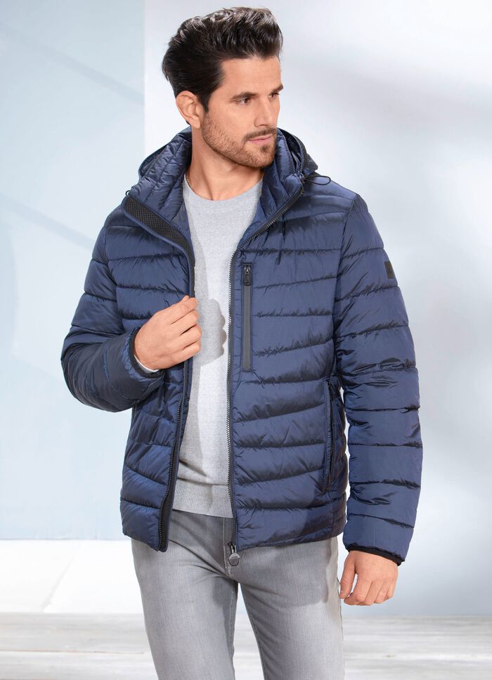 Steppkurzjacke von &laquo;New Canadian&raquo; DUNKELBLAU