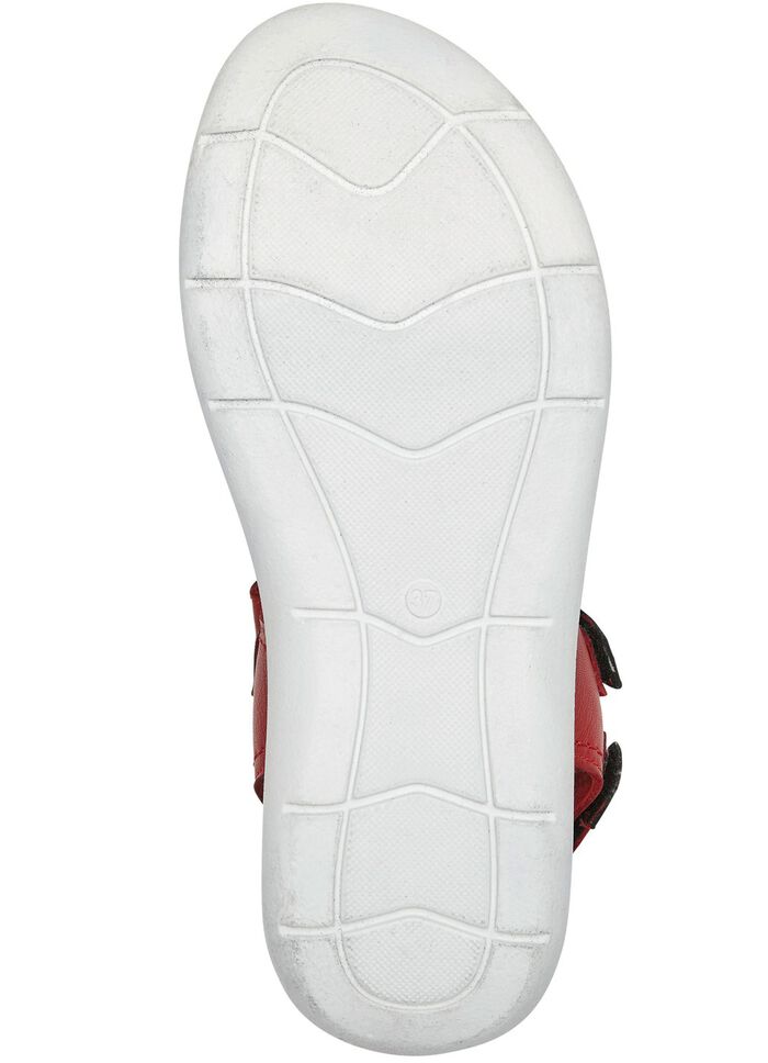 ELENA EDEN Sandale aus schattiertem Rind-Nappaleder ROT