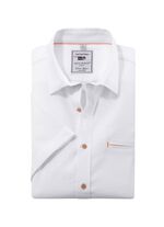 Seersucker Hemd von &laquo;Milano Italy&raquo; in 3 Farben WEISS