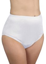 Hygiene-Damen-Slip, High-waist, von Hydas WEISS