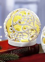 LED-Schneekugel WEISS