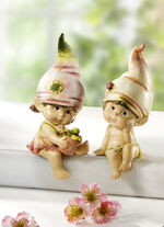 Kantenhocker, 2er-Set mit niedlichen Zipfelm&uuml;tzen 