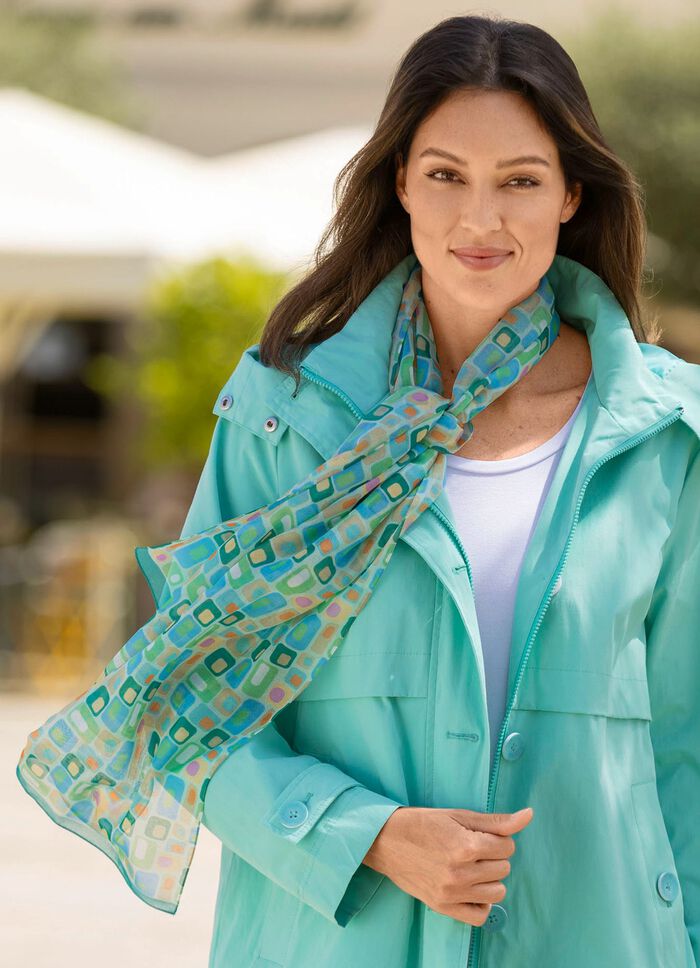 Schal mit geometrischem Dessin 