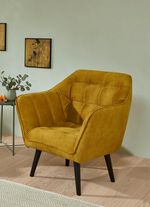 Stilvoller Sessel auf stabilem Holzgrundgestell OCKER