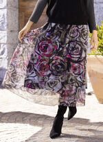 Rock mit farbbrillantem Druck 