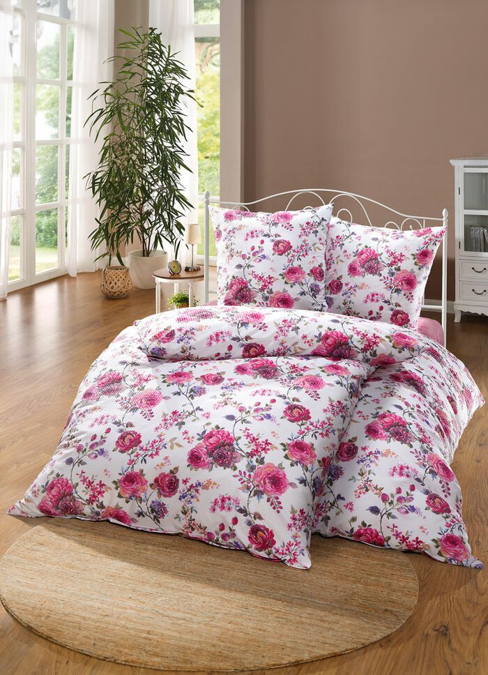 B&uuml;gelfreie Bettw&auml;sche aus Mako-Soft-Seersucker 