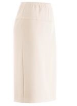 Rock in gerader Schnittf&uuml;hrung BEIGE