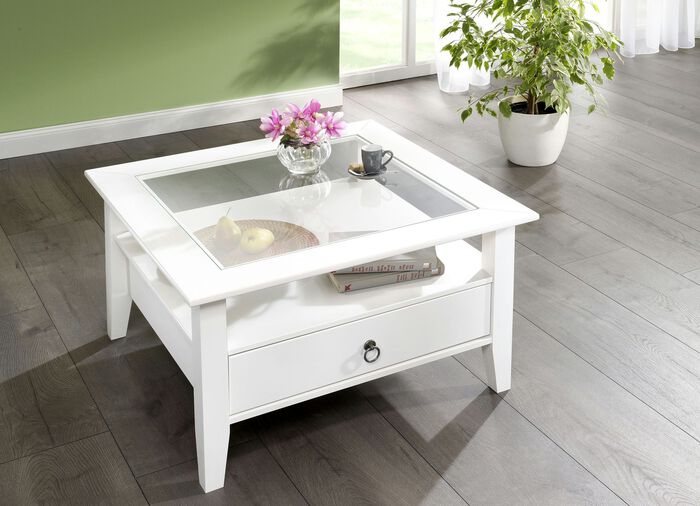 Couchtisch in 2 Grössen WEISS