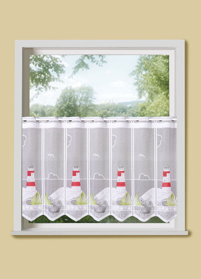 Kurzstore mit Leuchtturm-Motiven 