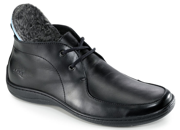 Schnür-Bootie mit Wechselfussbett SCHWARZ