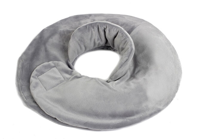 Vital Comfort Nacken-Wärmflasche mit extra Stehkragen GRAU