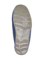 Atmungsaktive Damen-Hausschuhe, mit Klettverschluss MARINE