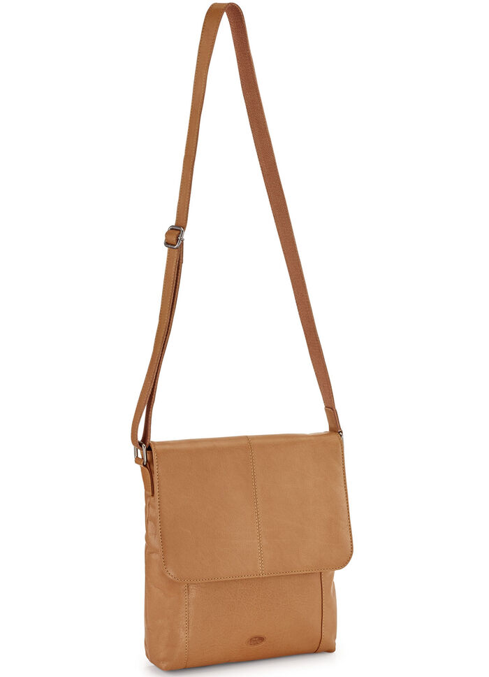 Tasche aus bestem Büffelleder COGNAC