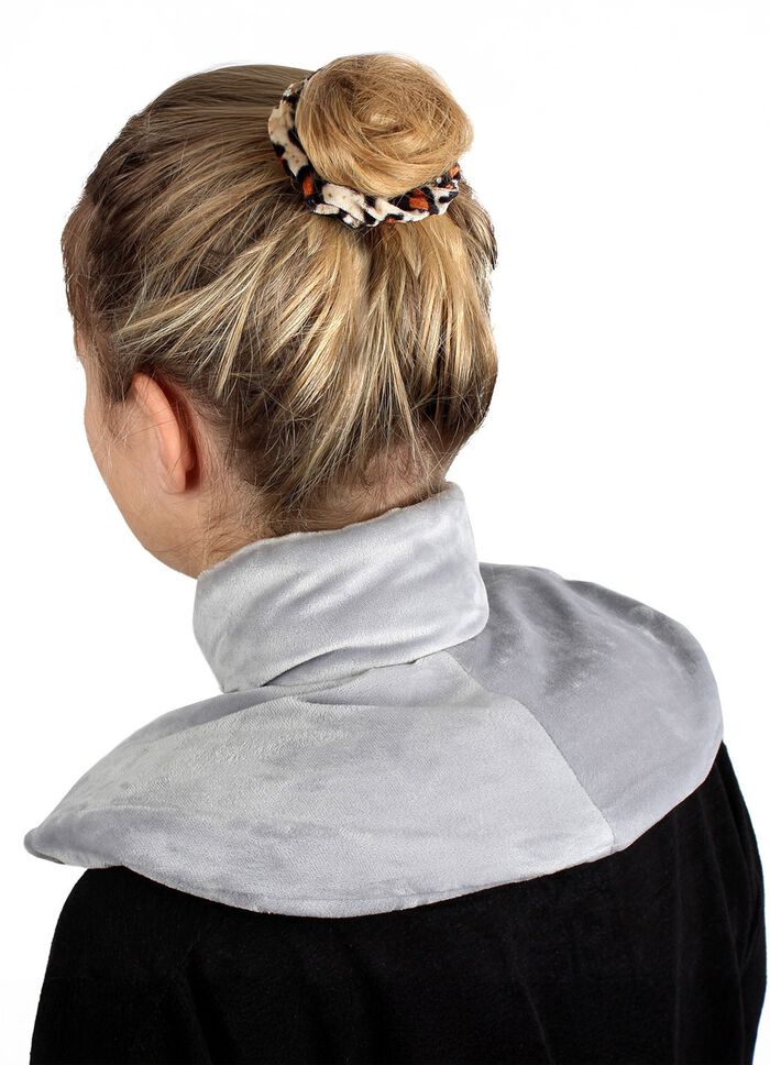 Vital Comfort Nacken-W&auml;rmflasche mit extra Stehkragen GRAU