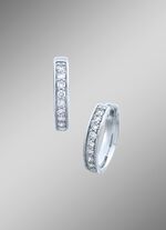 Creolen mit lupenreinen Brillanten 