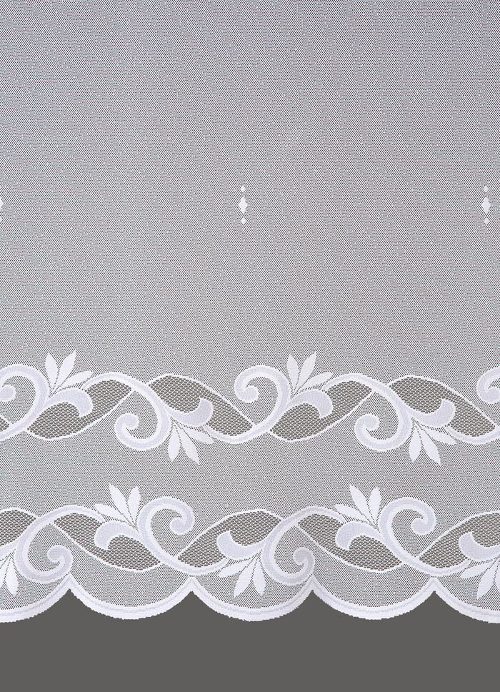 Leichter Kurzvorhang mit Stangendurchzug 