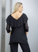 Kombination, 2 tlg. mit funkelnden Zierperlen 