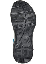 Trekking Sandale aus Textilmaterial TÜRKIS-SCHWARZ