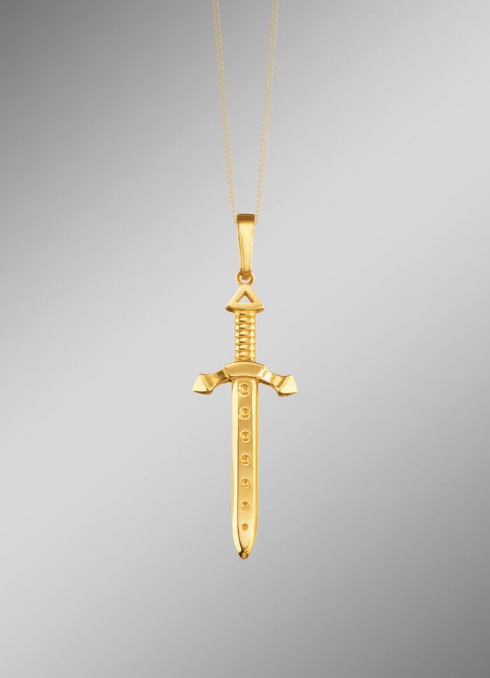 Schwert-Anh&auml;nger in gl&auml;nzender Optik 