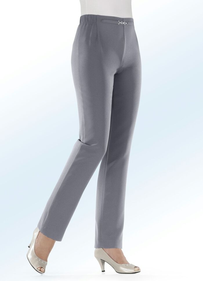 Hose mit schm&uuml;ckendem Zierteil vorne am Bund 