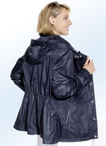 Jacke mit Raubtierfell-Dessin