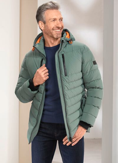Steppjacke mit abtrennbarer Kapuze 