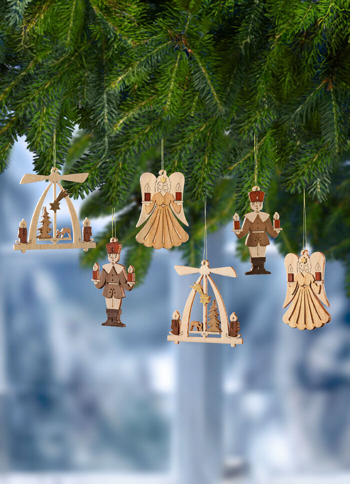 Baumhänger 6er-Set aus dem Erzgebirge 