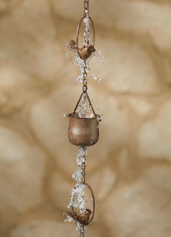 Regenkette mit Sch&auml;lchen 