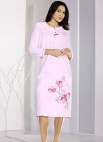 Zweierpack Nachthemden mit Knopfleiste und Zierschleife 