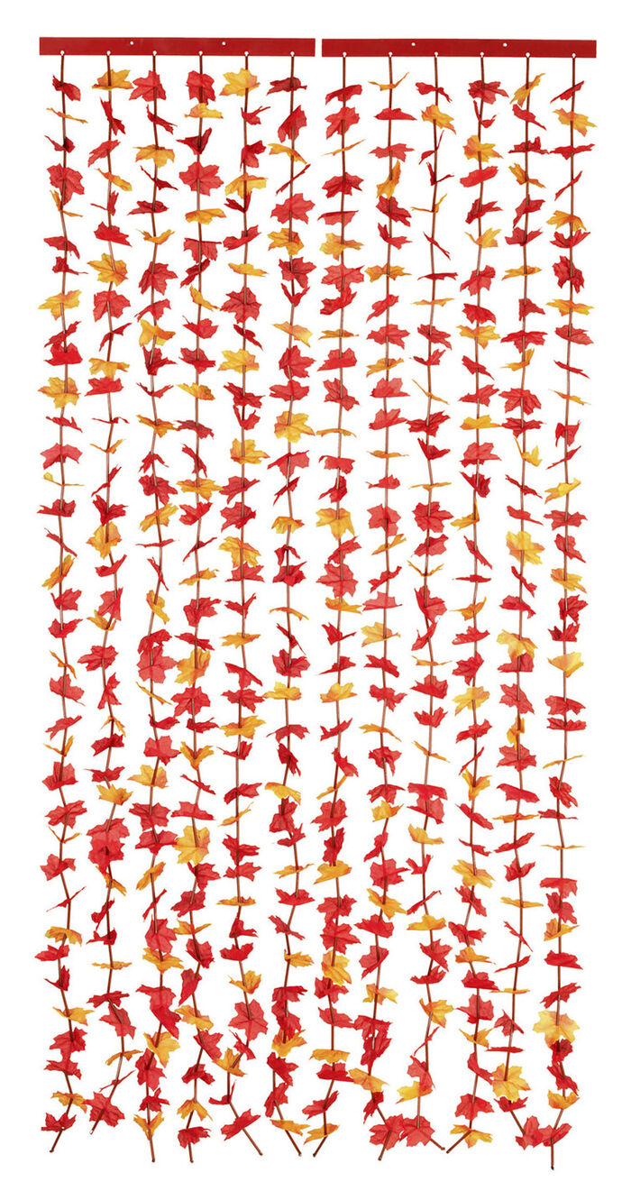 Dekorativer Blättervorhang für Balkon oder Terrasse ORANGE