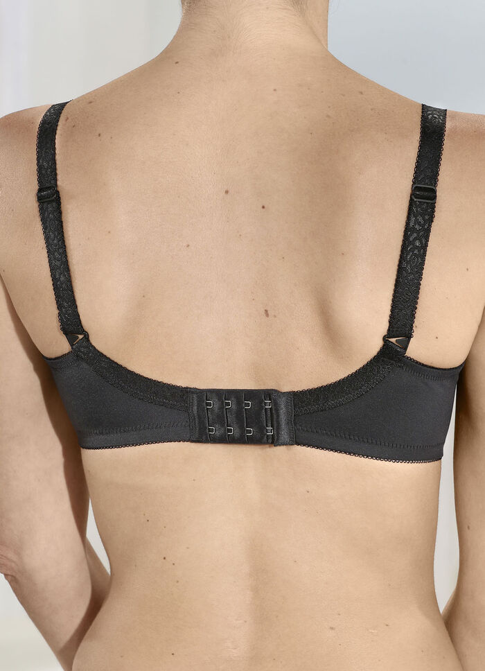 Triumph Amourette Minimzer-Bügel-BH mit Elastikspitze SCHWARZ