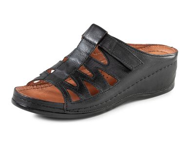 Gemini Pantolette aus teilweise schattiertem Rind-Nappaleder 