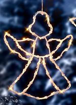 Beleuchtete Fensterdekorationen, batteriebetrieben WEISS