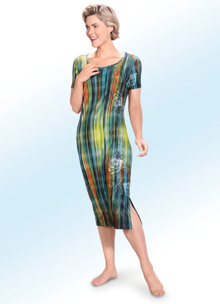 Hauskleid nit farbbrillantem Inkjet-Druck 