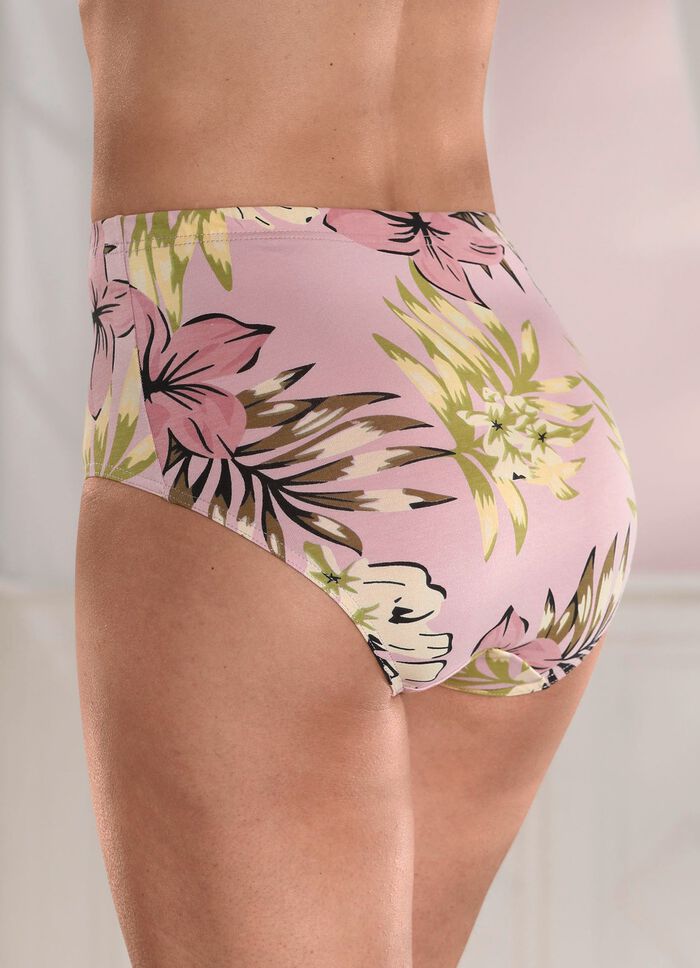 Viererpack Slips mit Floraldessin 