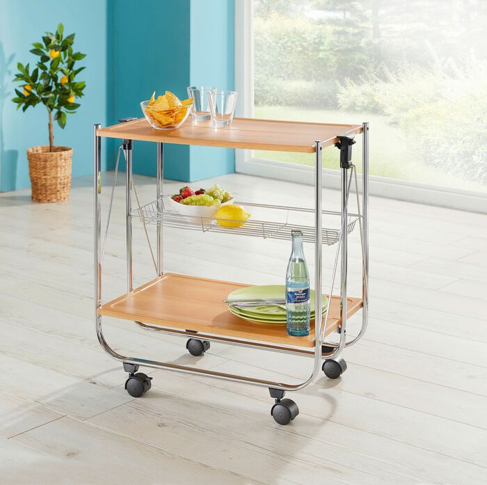 Klapp-Servierwagen EICHE