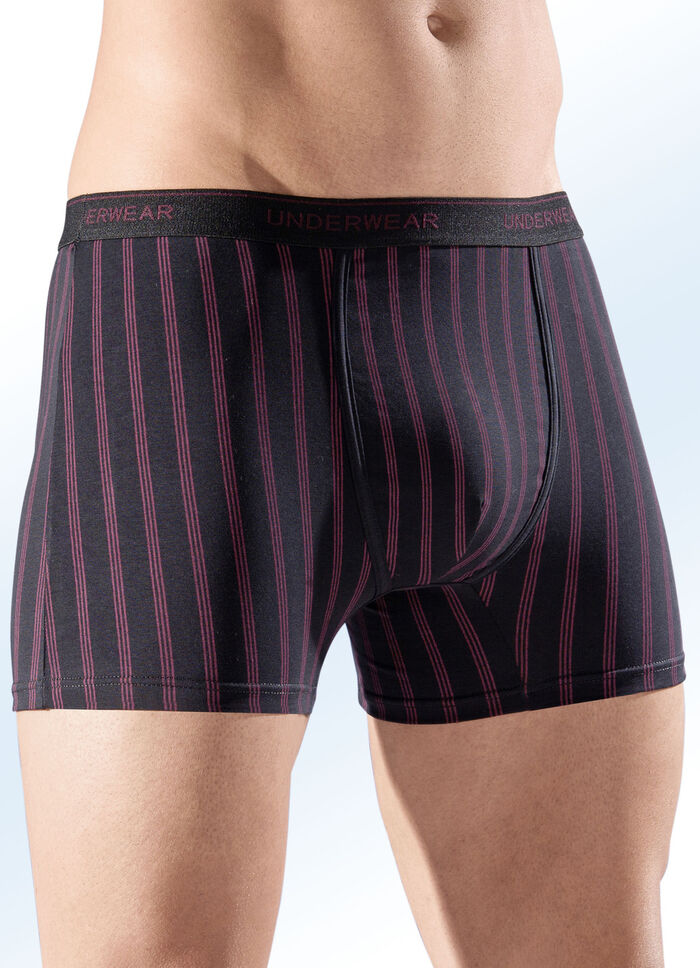 Dreierpack Pants mit Streifendessin