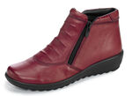 Gemini Stiefelette aus Rind-Nappaleder RUBINROT