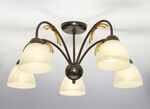 Deckenlampe mit Gestell aus Eisen 