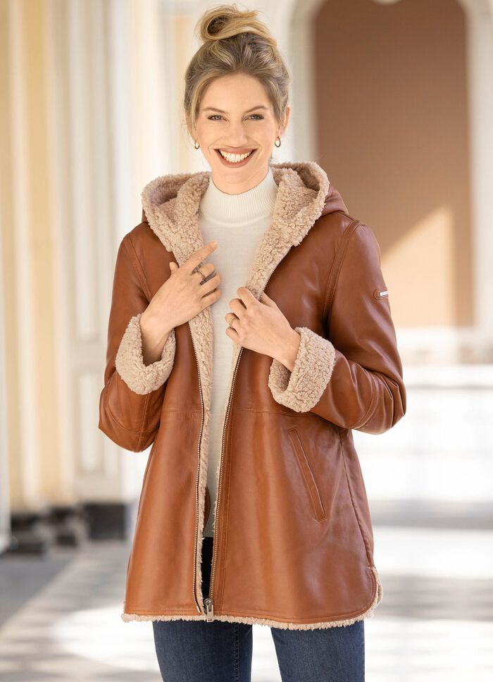 Lederjacke von &laquo;Cabrini&raquo; 